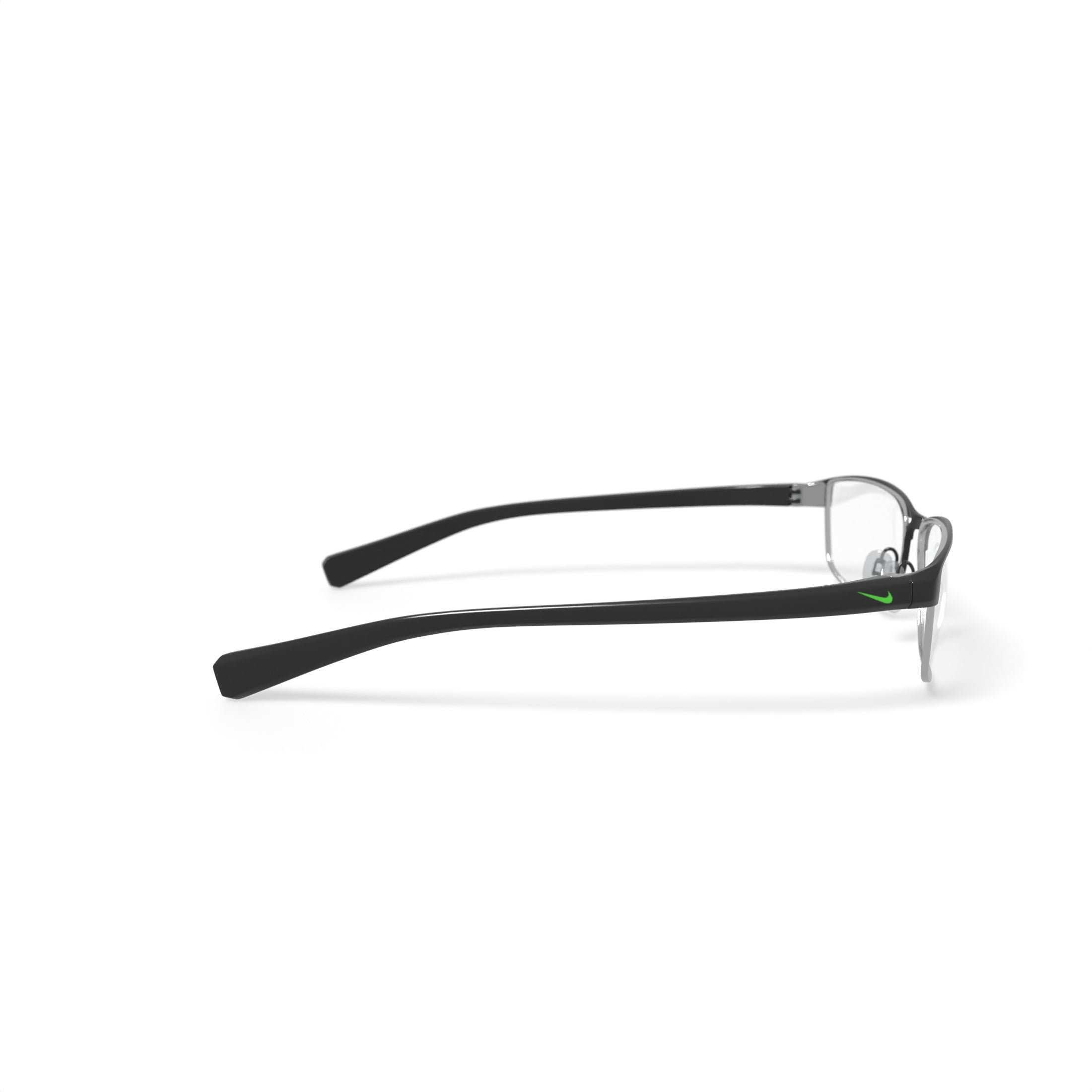 Men's 8097G Prescription Eyeglasses with Case, Satin Black