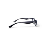  Women's Size 52 Square RB5206 Optics Prescription Eyeglasses with Case, Black On Transparent