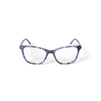 Women's MV024 Cheryl Square Prescription Eyeglasses with Case, White Tortoise