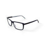 Mens HV704F Rectangular Prescription Eyeglasses with Case, Navy
