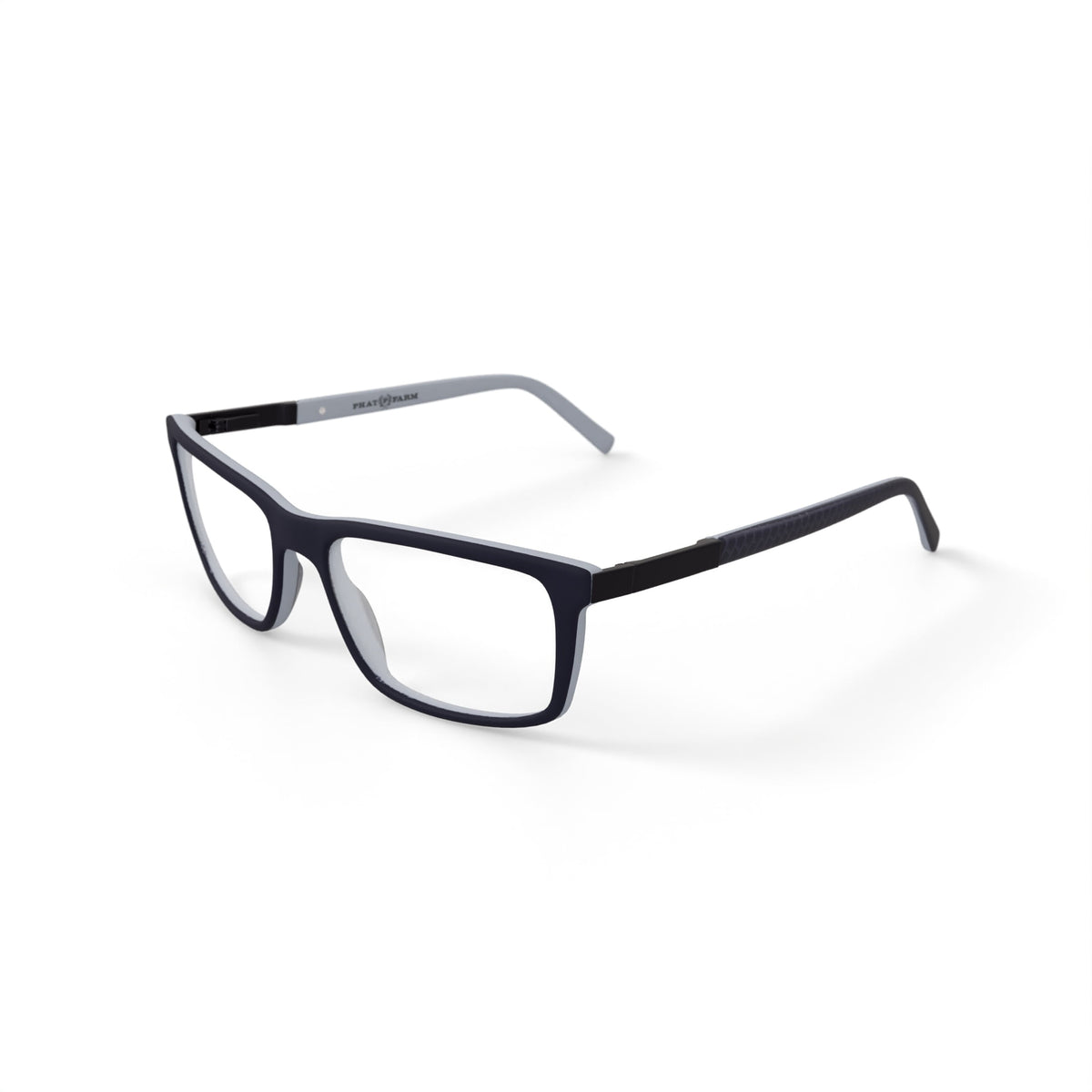 Mens HV704F Rectangular Prescription Eyeglasses with Case, Navy