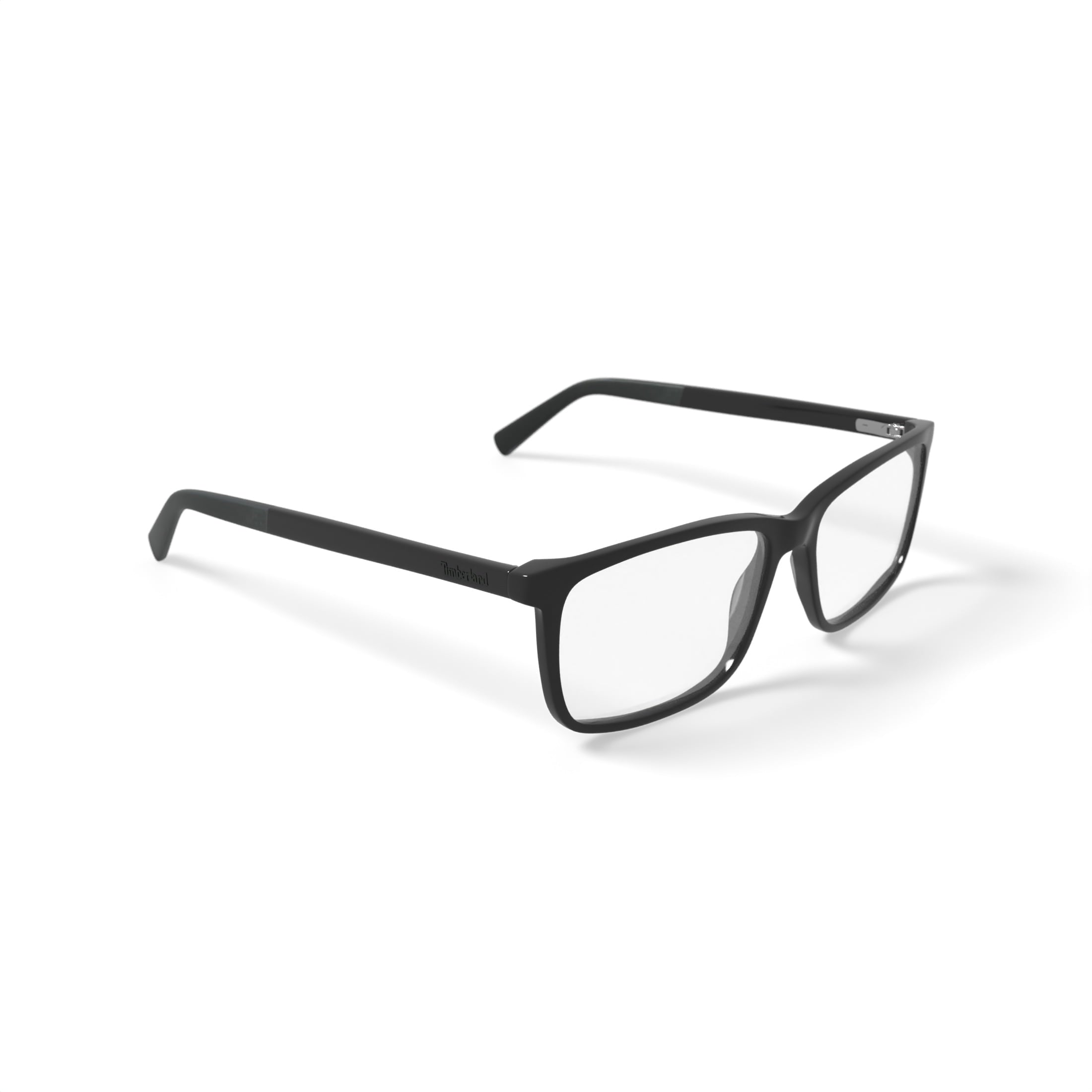 Timberland Men's TB1808-1 Square Prescription Eyeglasses with Case, Black