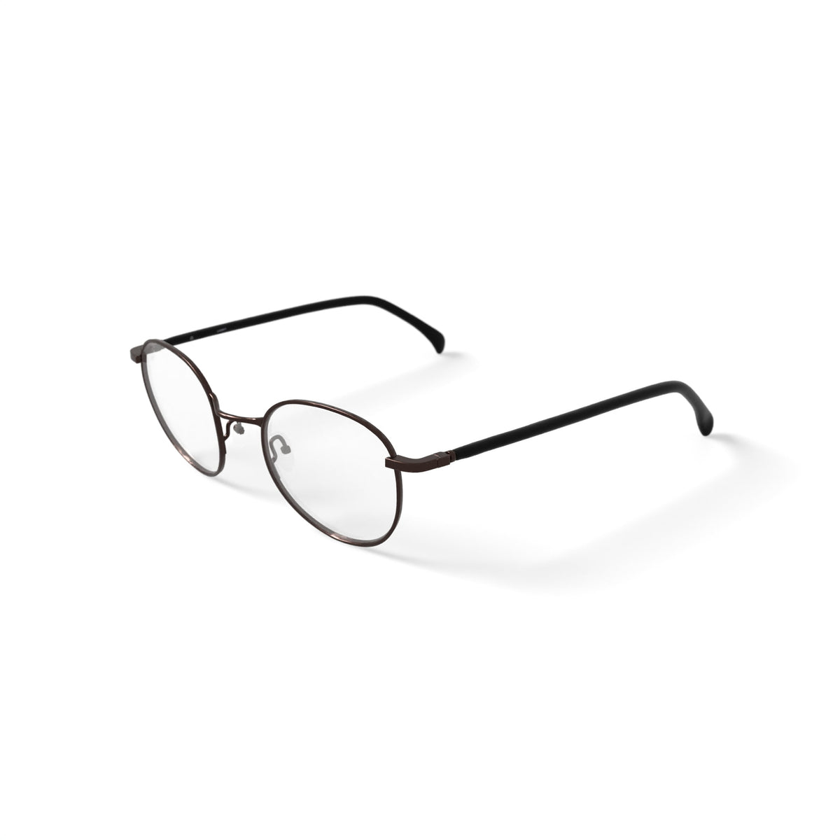 Men's FM17267B Round Prescription Eyeglasses with Case, Gunmetal