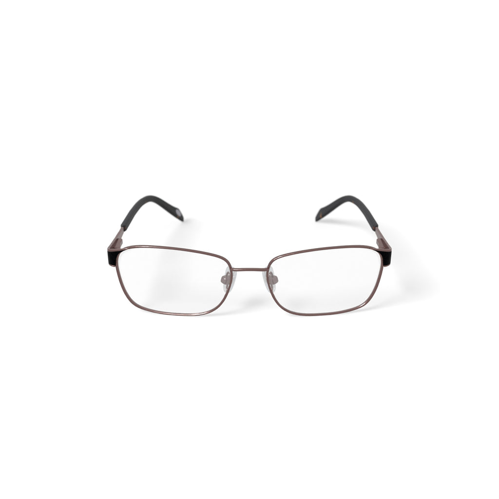 Women's Victoria Rectangular Prescription Eyeglasses with Case, Bronze/Tort