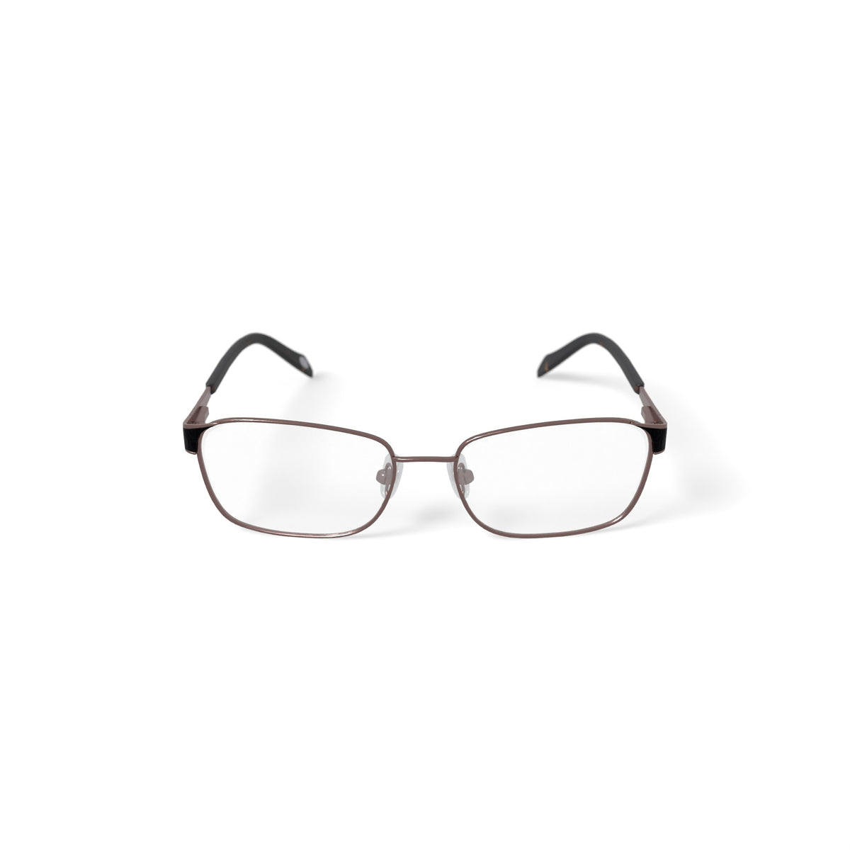 Women's Victoria Rectangular Prescription Eyeglasses with Case, Bronze/Tort