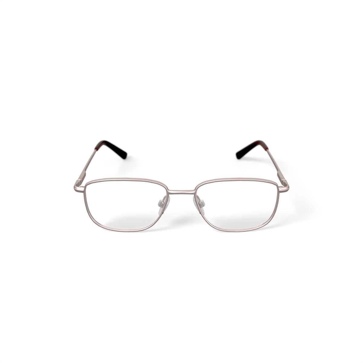 Men's Colonel Square Prescription Eyeglasses with Case, Gold