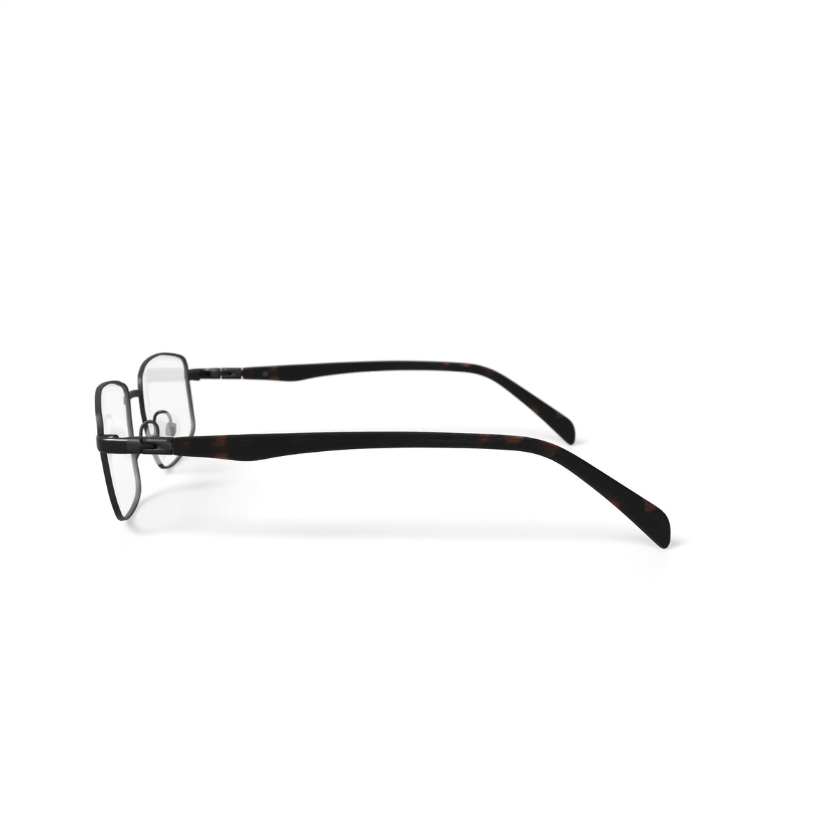 Men's Patriot Square Prescription Eyeglasses with Case, Gunmetal