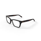 Men's MV014 Curtis Square Prescription Eyeglasses with Case, Shiny Black