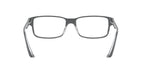  Unisex Size 54 Square RB5245 Optics Prescription Eyeglasses with Case, Black On Transparent