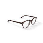 M America Women's Bijou Round Prescription Eyeglasses with Case, Light Tortoise