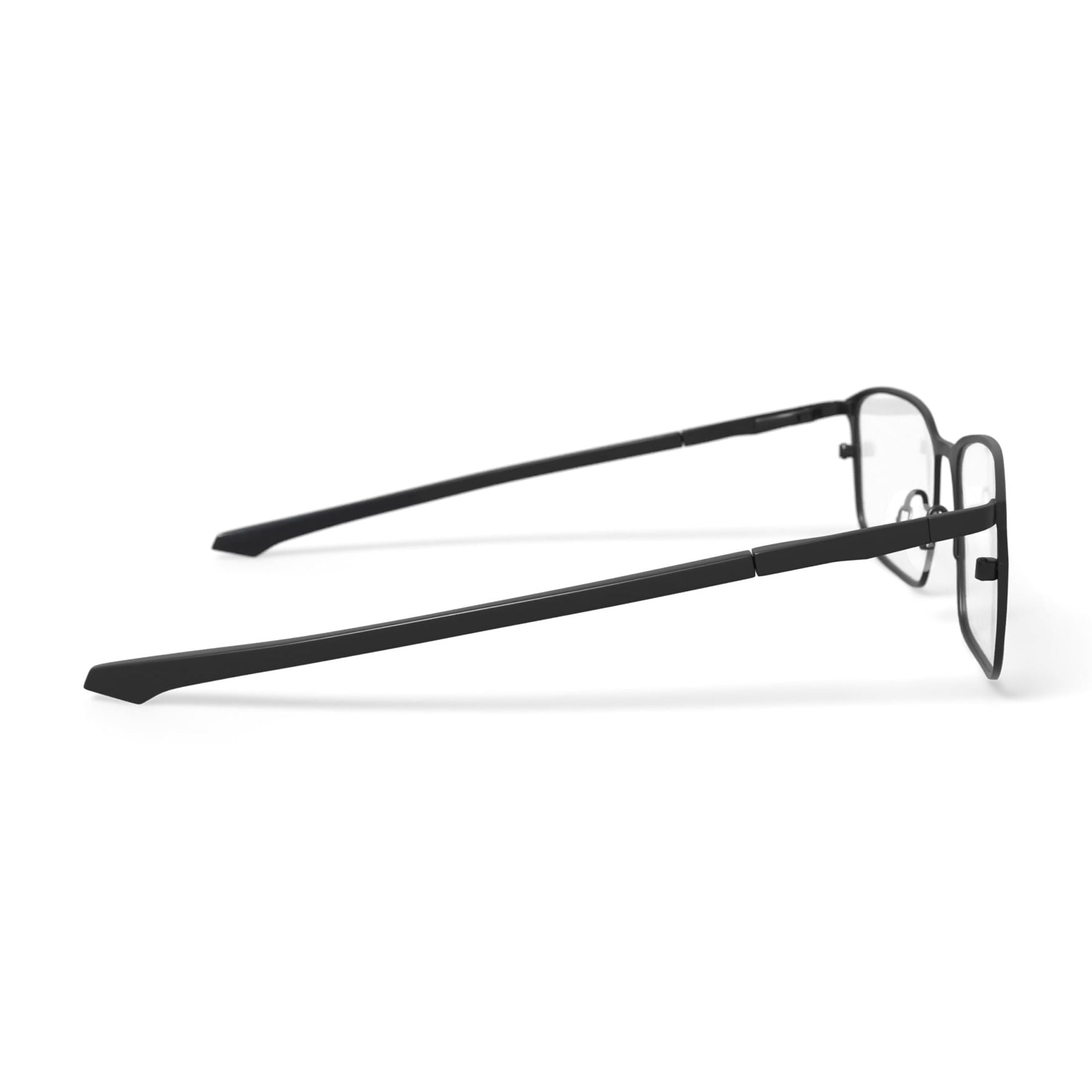 Men's MC001 James Square Prescription Eyeglasses with Case, Matte Black