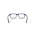 Men's M0501 Square Prescription Eyeglasses with Case, Navy Blue