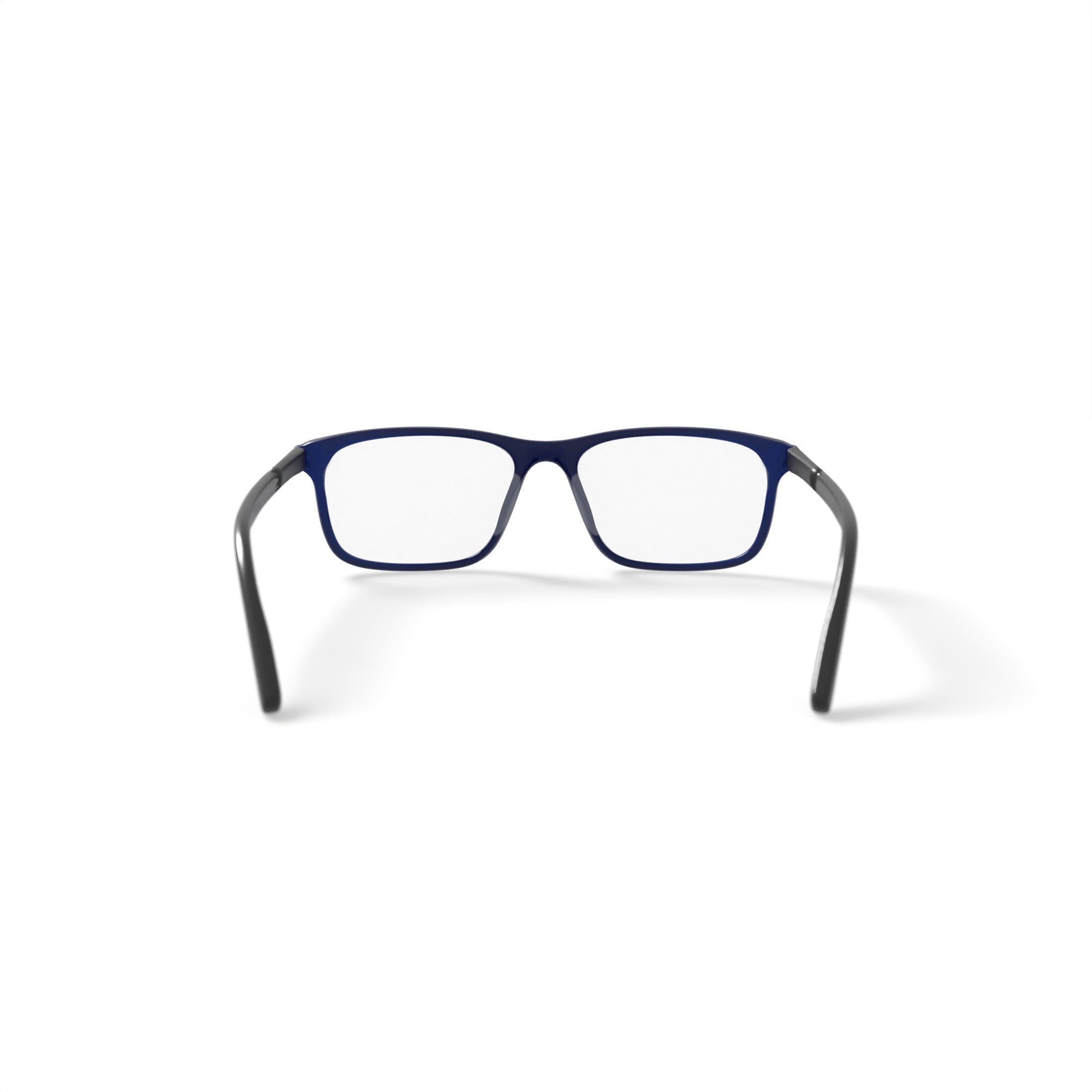 Men's M0501 Square Prescription Eyeglasses with Case, Navy Blue