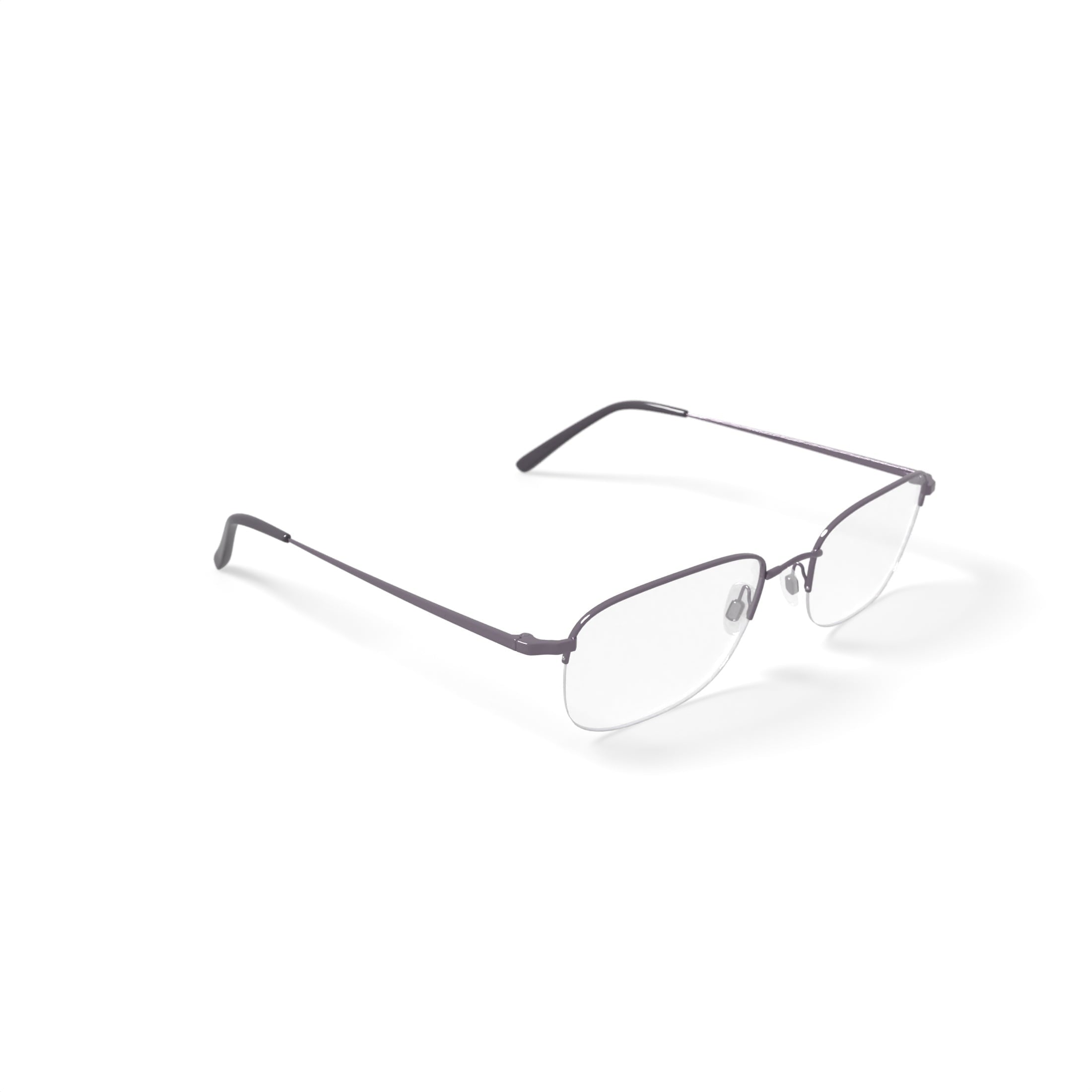 TiFlex Men's T1506 Square Square Prescription Eyeglasses with Case, Gunmetal