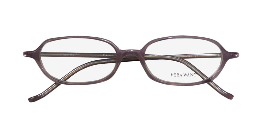 NEW VERA WANG V20 WOMENS/LADIES DESIGNER FULL-RIM LAVENDER OPTICAL CLASSIC MADE IN JAPAN FRAME DEMO LENSES 49-16-136 EYEGLASSES/EYE GLASSES