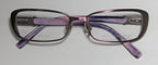NEW TRUSSARDI 12507 WOMENS/LADIES DESIGNER FULL-RIM TITANIUM MAUVE / VIOLET TITANIUM OPTICAL FRAME DEMO LENSES 53-16-135 FLEXIBLE HINGES EYEGLASSES/EYE GLASSES
