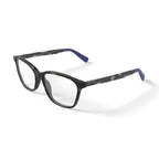 Women's Mckayla Square Prescription Eyeglasses with Case, Tortoise Blue