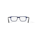 Men's M0501 Square Prescription Eyeglasses with Case, Navy Blue