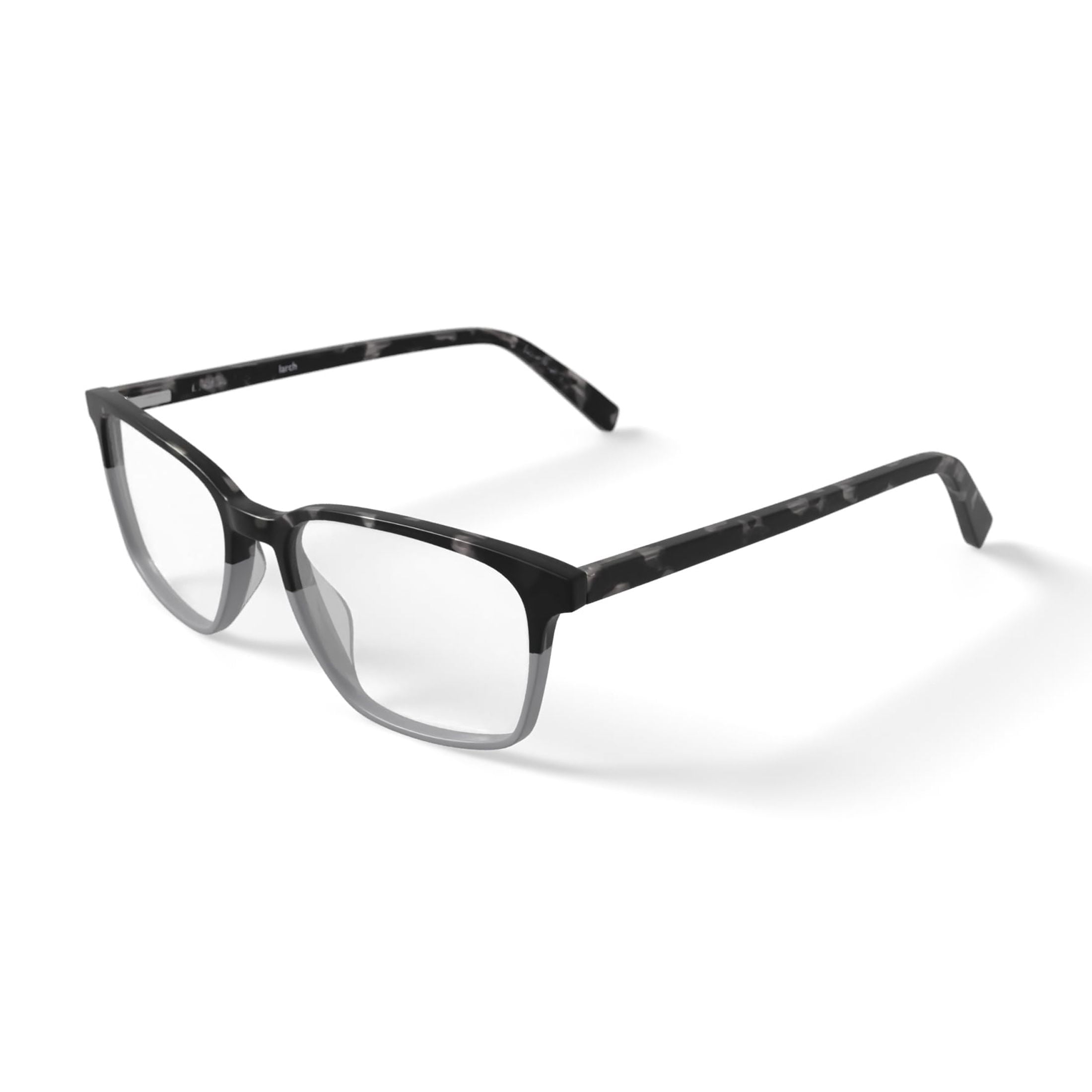 Men's BE120 Larch Square Prescription Eyeglasses with Case, Green Tortoise Gradient