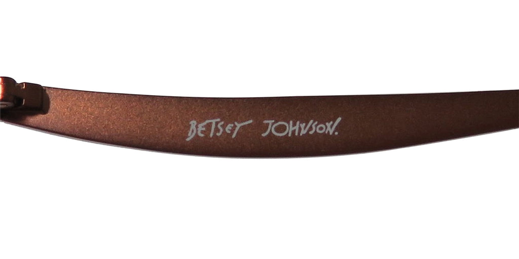NEW BETSEY JOHNSON BOHO BOA MENS/WOMENS DESIGNER HALF-RIM BRONZE / MULTICOLOR HOT AMERICAN FASHION DESIGNER FRAME DEMO LENSES 50-17-137 EYEGLASSES/GLASSES