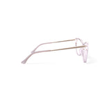 Women's MV007 Whitney Cat Eye Prescription Eyeglasses with Case, Crystal Brown