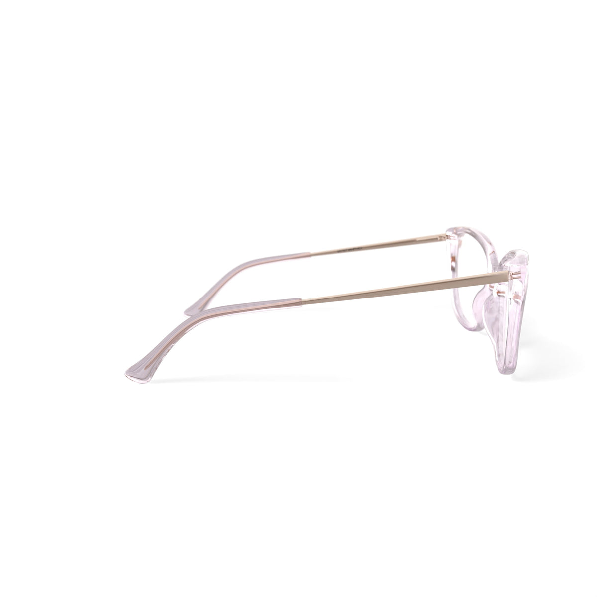 Women's MV007 Whitney Cat Eye Prescription Eyeglasses with Case, Crystal Brown