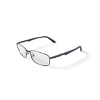 Men's EC316 Rectangular Prescription Eyeglasses with Case, Gray