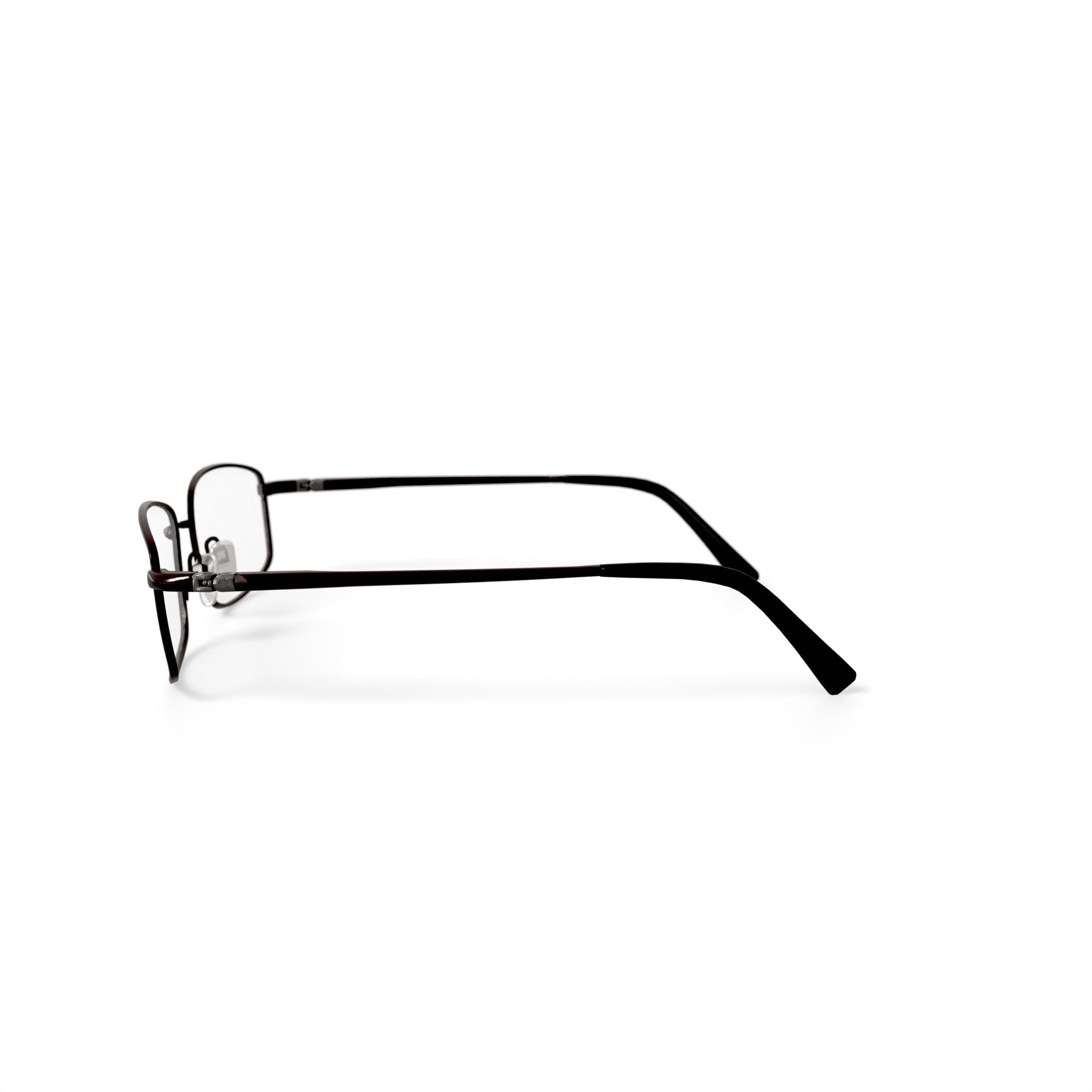 EasyTwist TurboFlex Men's ET875 Rectangular Prescription Eyeglasses with Case, Gray