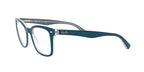  Women's Size 53 Phantos Butterfly RB5285 Optics Prescription Eyeglasses with Case, Turquoise On Transparent/Demo Lens