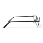 Men's Corporal Square Prescription Eyeglasses with Case, Gunmetal