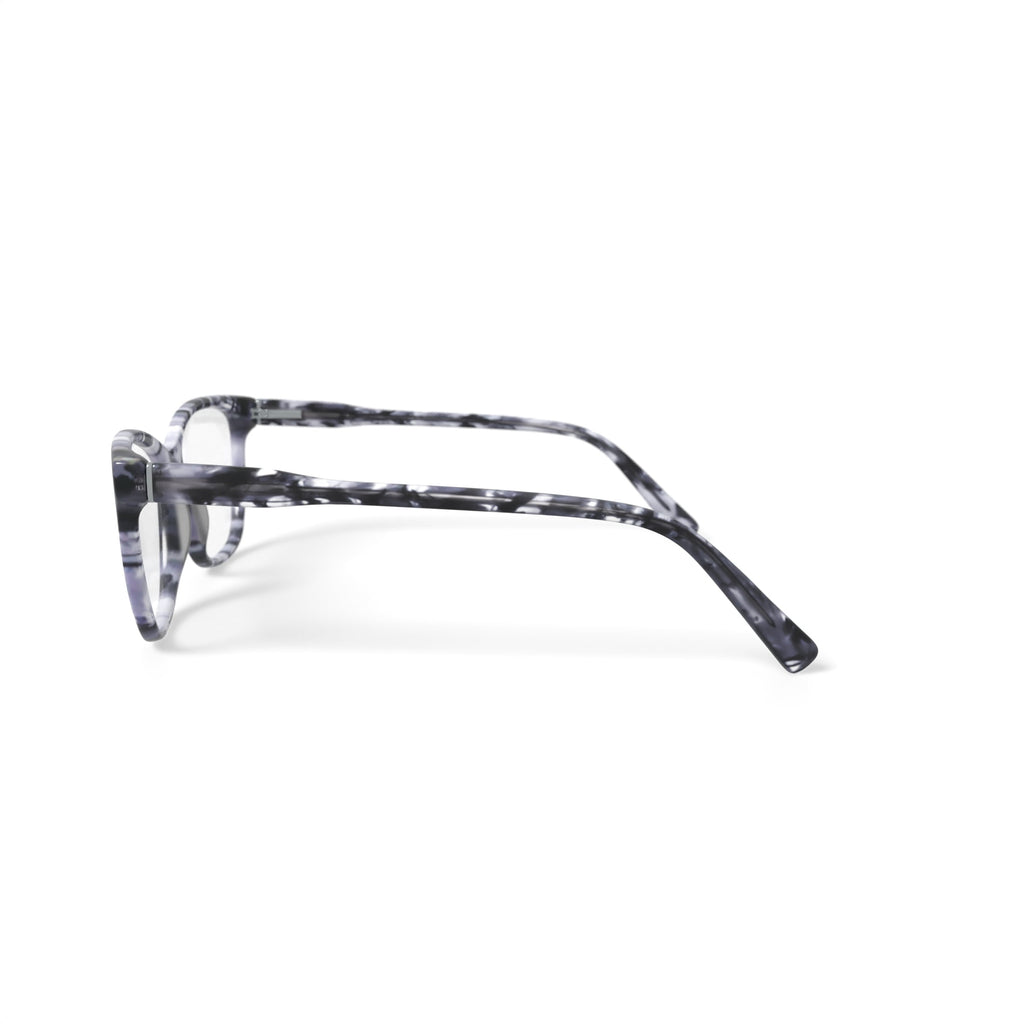 M America Women's Halsey Square Prescription Eyeglasses with Case, Gray