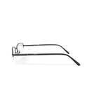 Unisex Recruit Rectangular Prescription Eyeglasses with Case, Gunmetal Black