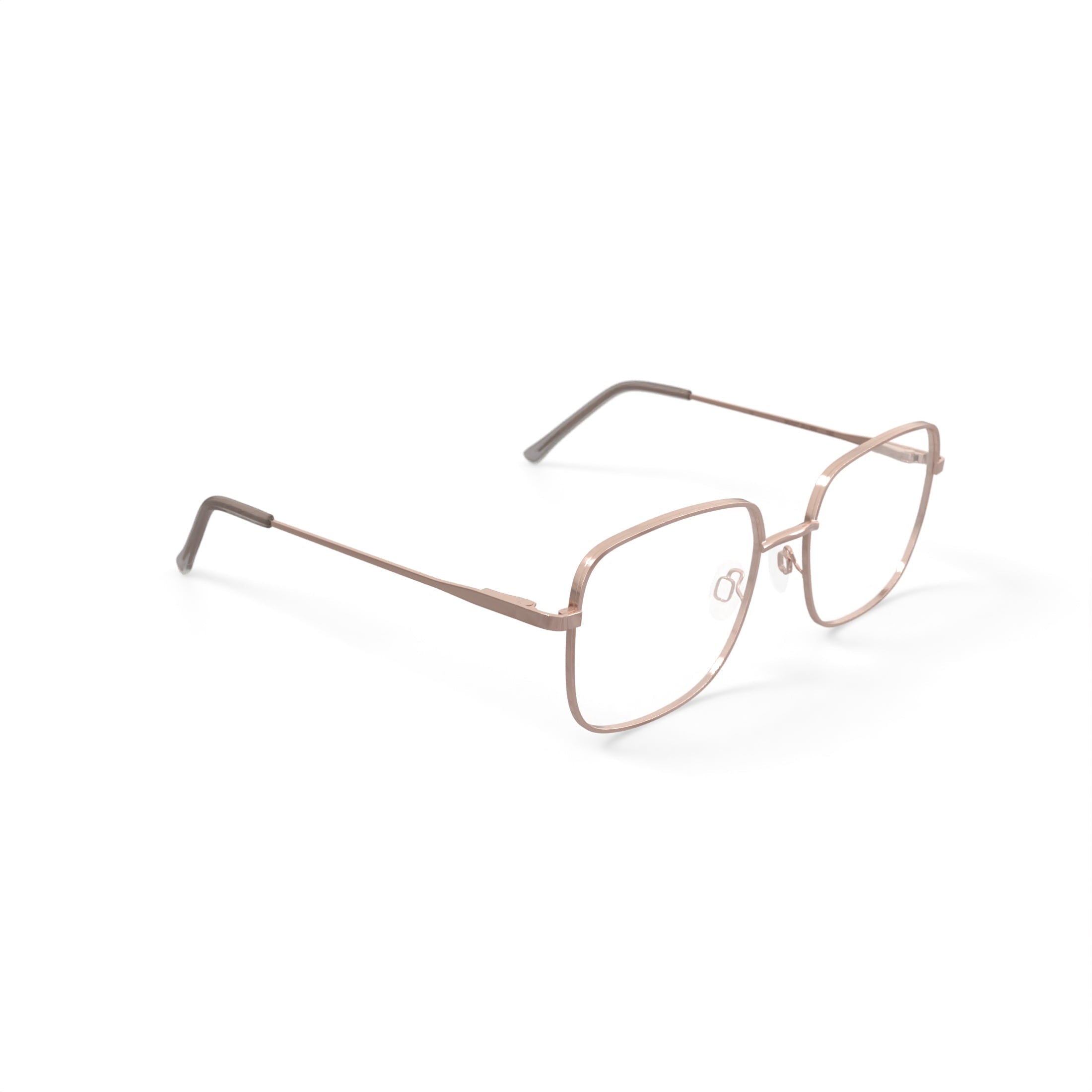 Women's MV027 Jillian Square Prescription Eyeglasses with Case, Gold
