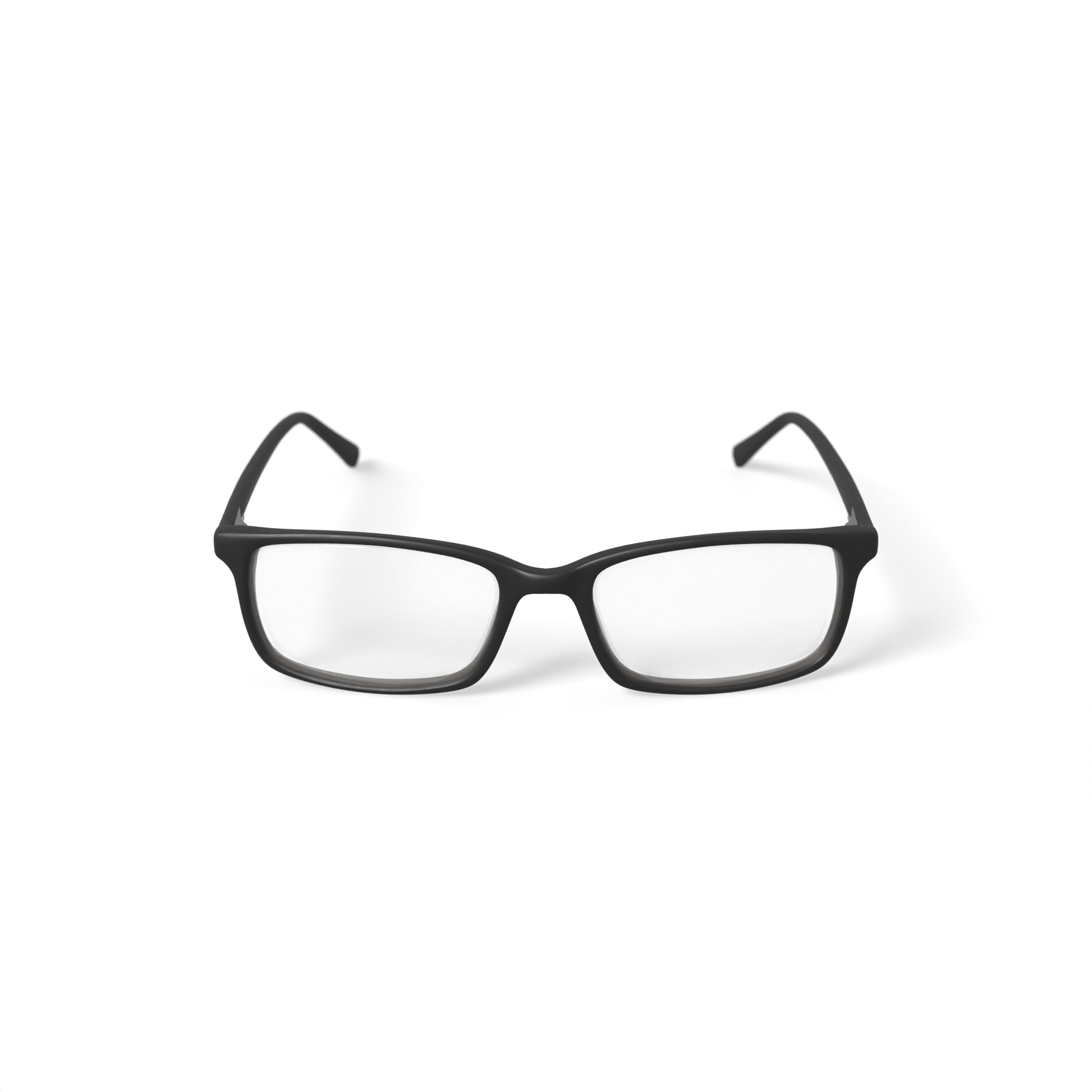 Men's DNA4002 Rectangular Prescription Eyeglasses with Case, Black