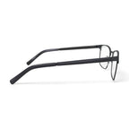 Men's MV010 Patrick Square Prescription Eyeglasses with Case, Black