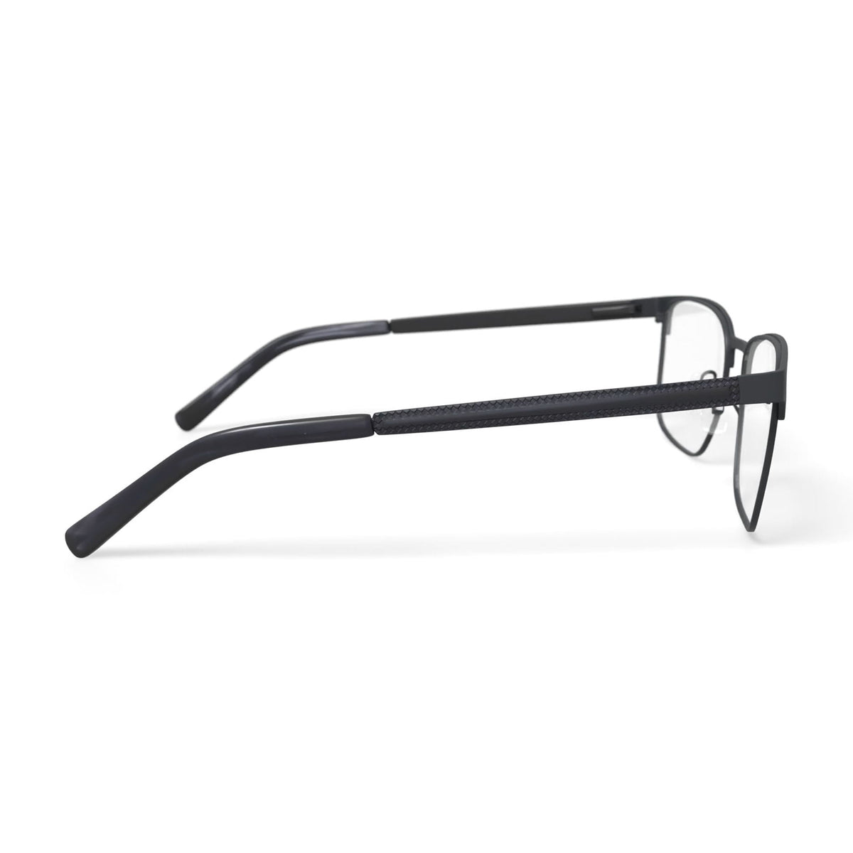 Men's MV010 Patrick Square Prescription Eyeglasses with Case, Black