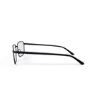 Men's Albert Rectangular Prescription Eyeglasses with Case, Gunmetal