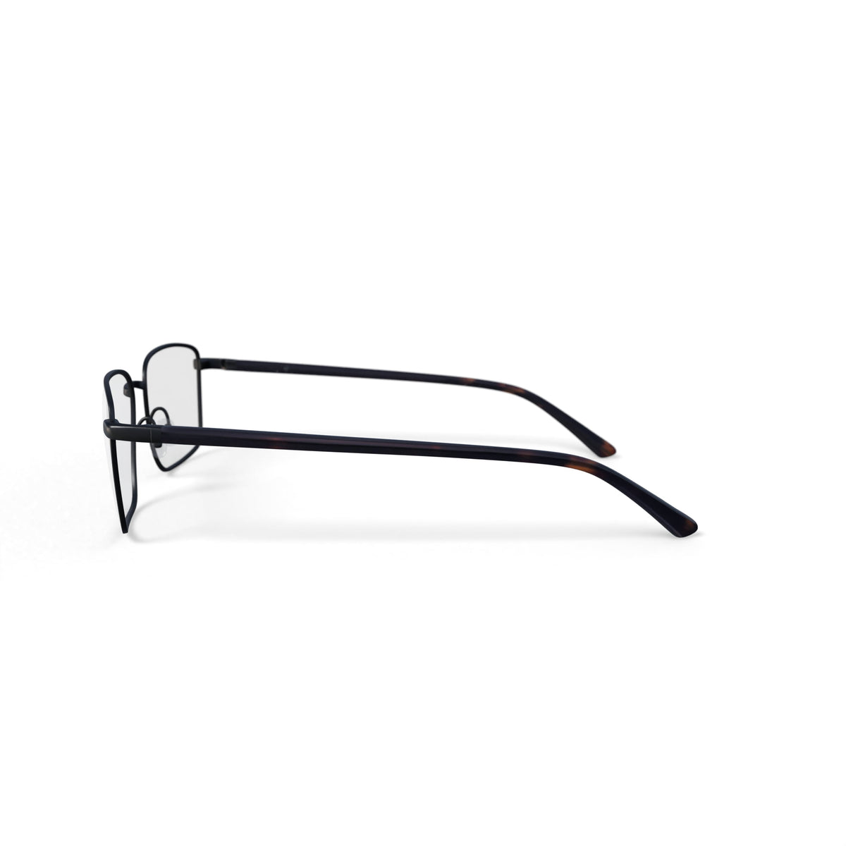 Men's Albert Rectangular Prescription Eyeglasses with Case, Gunmetal