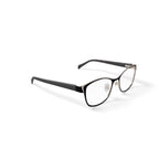 Women's Grace Square Prescription Eyeglasses with Case, Black/Gold