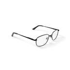 Men's Colonel Square Prescription Eyeglasses with Case, Gunmetal