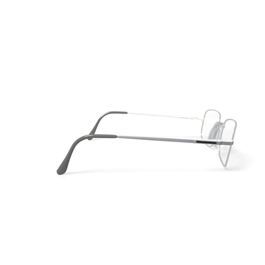 Men's STXL17 Square Prescription Eyeglasses with Case, Gunmetal