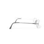 Men's STXL17 Square Prescription Eyeglasses with Case, Gunmetal