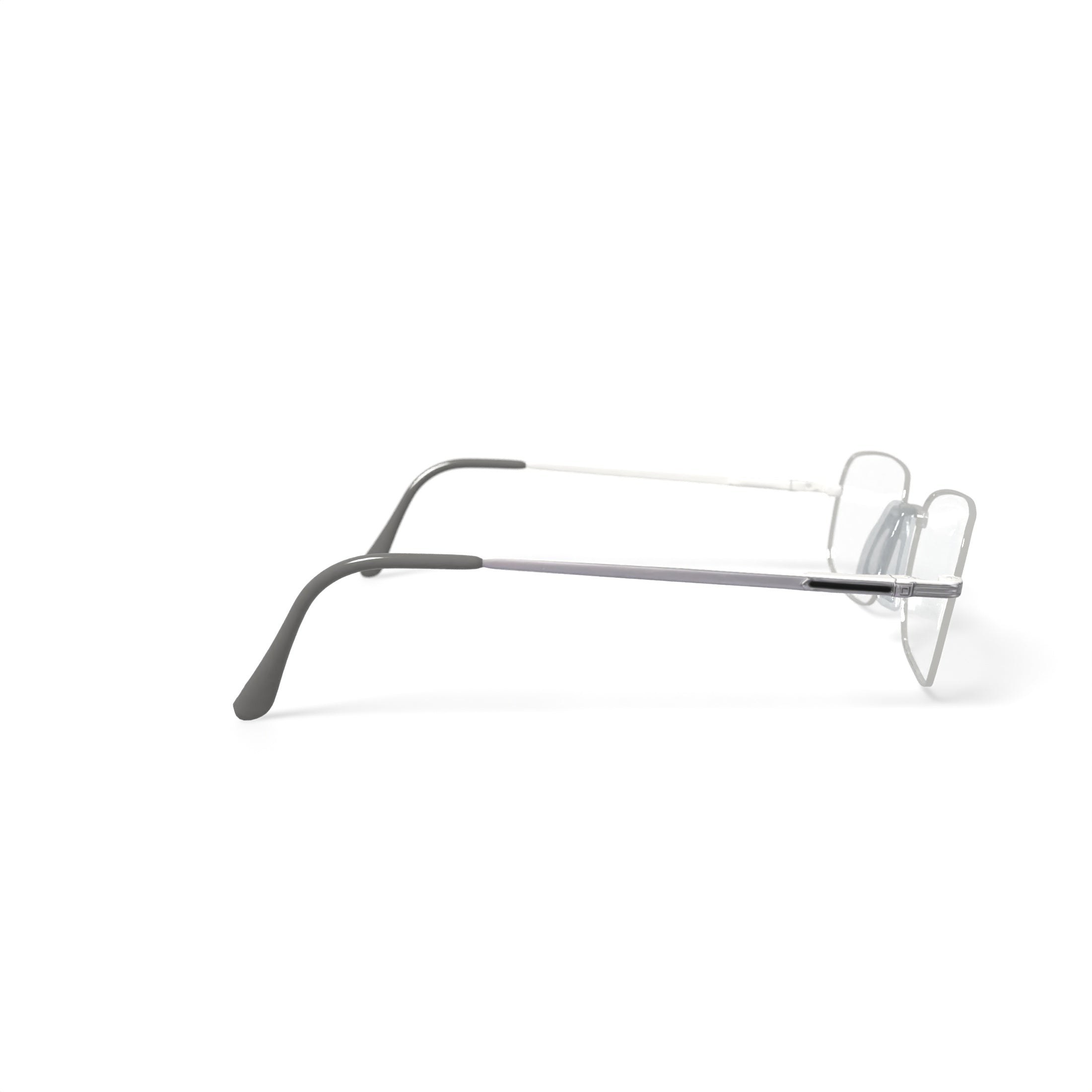 Men's STXL17 Square Prescription Eyeglasses with Case, Gunmetal