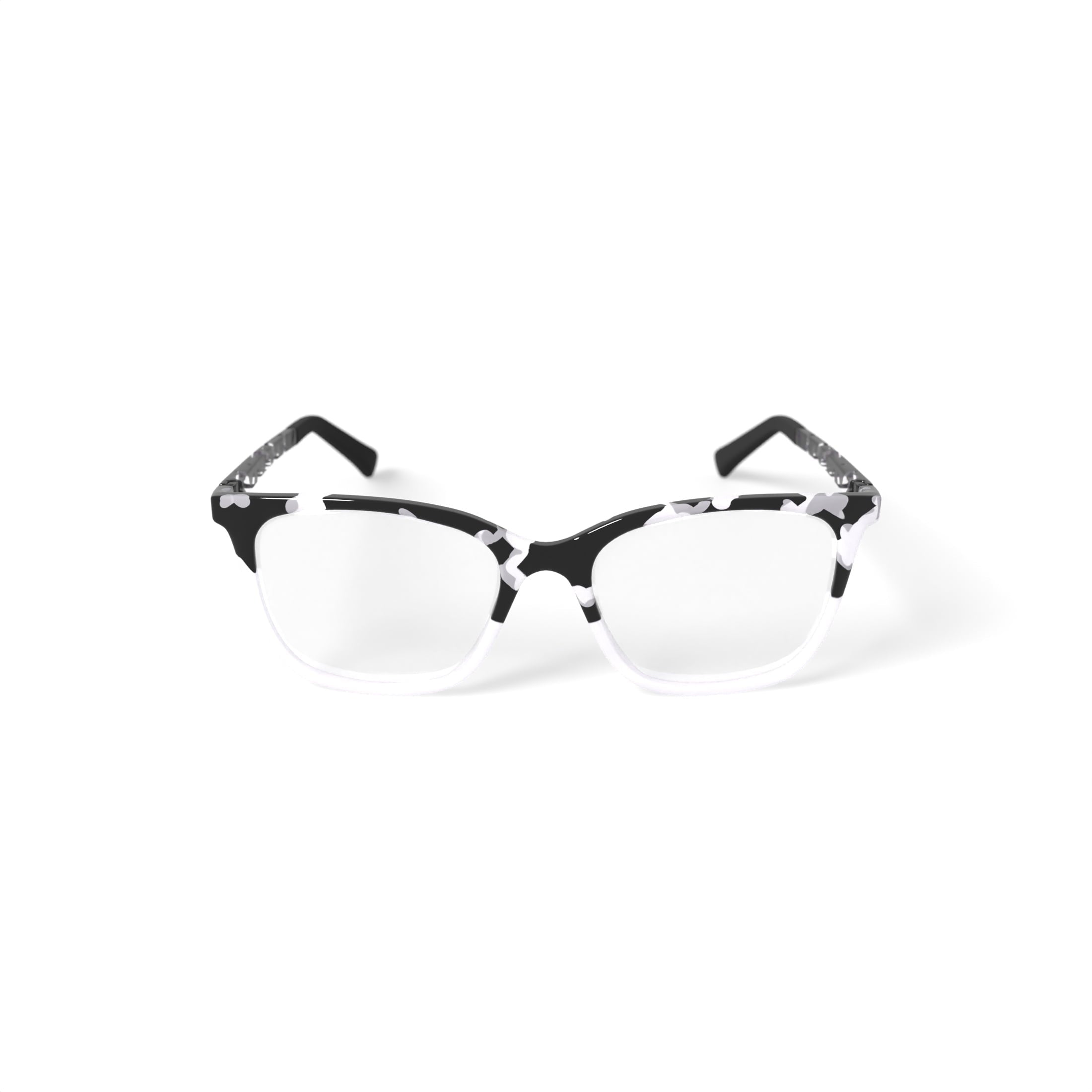 Women's Terra Square Prescription Eyeglasses with Case, Pink Tortoise Gradient