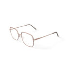 Women's MV027 Jillian Square Prescription Eyeglasses with Case, Gold