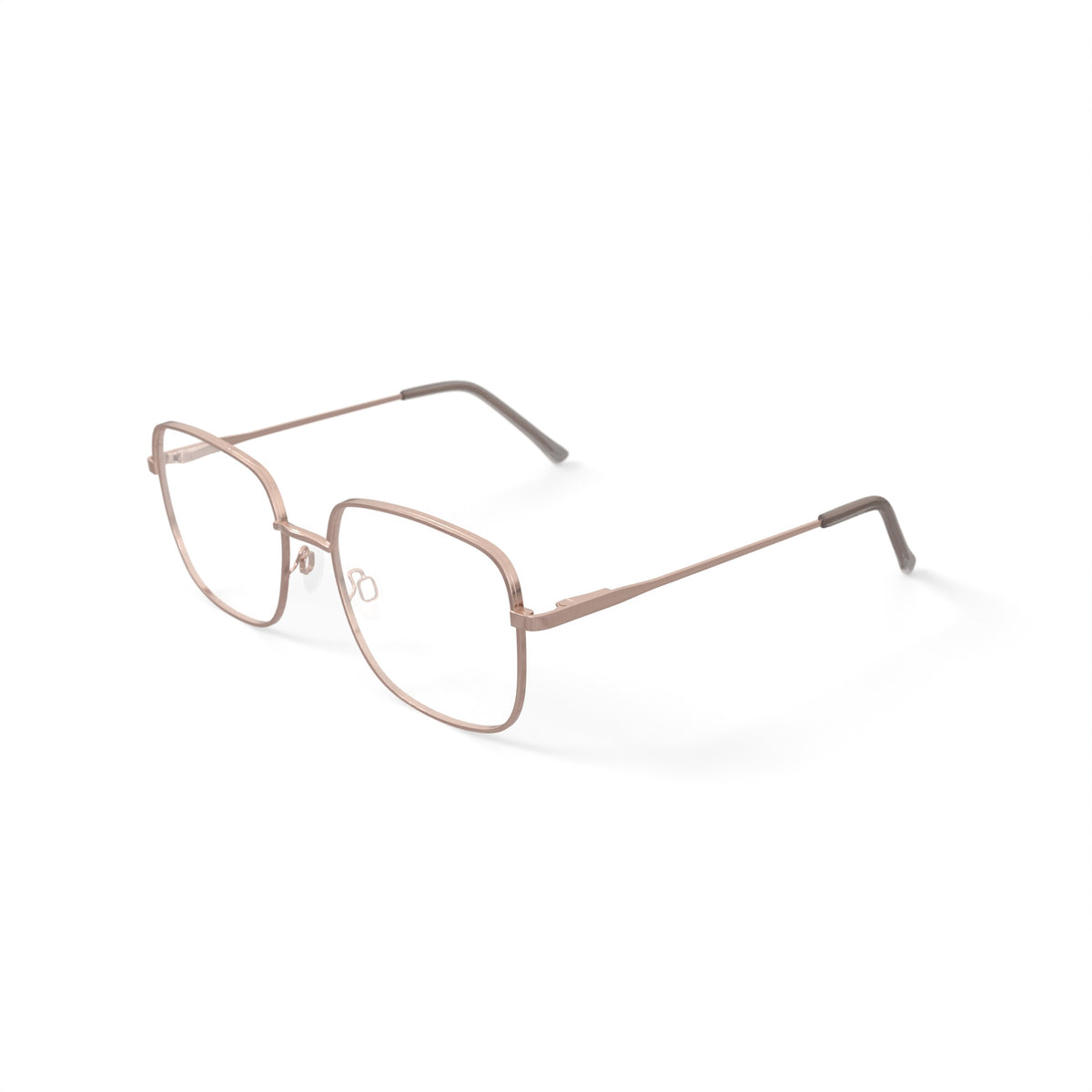 Women's MV027 Jillian Square Prescription Eyeglasses with Case, Gold