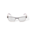 Women's EC455 Browline Prescription Eyeglasses with Case, Brown Gold