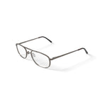Men's ST169 Rectangular Prescription Eyeglasses with Case, Gunmetal