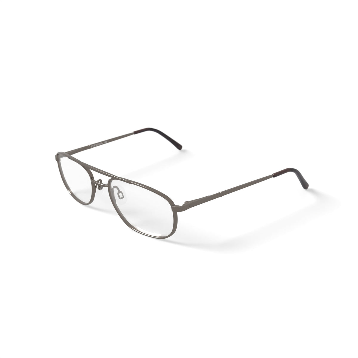 Men's ST169 Rectangular Prescription Eyeglasses with Case, Gunmetal