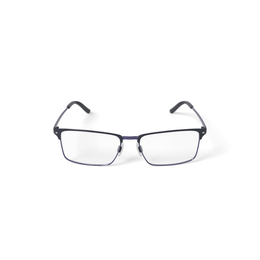 TiFlex Men's T1717 Browline Prescription Eyeglasses with Case, Matte Black